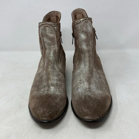 Anthropologie Seychelles Lucky Penny Double Zippered Boots in Pewter - Picture 8 of 8